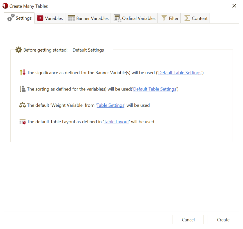 Create Many tables Form